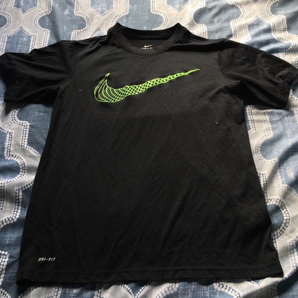 Nike Dri-Fit boys t shirt size Large Black - Picture 1 of 5